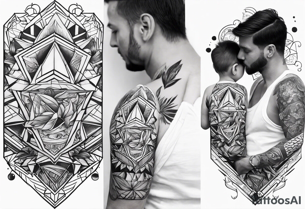 fathers tattoo for 3 children tattoo tattoo idea