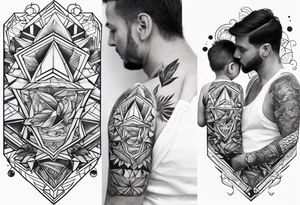 fathers tattoo for 3 children tattoo tattoo idea