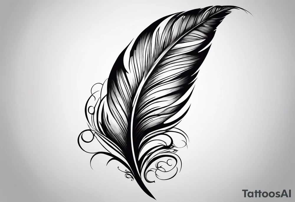 Feather tattoo idea