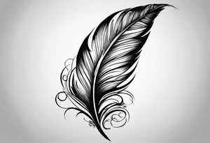 Feather tattoo idea