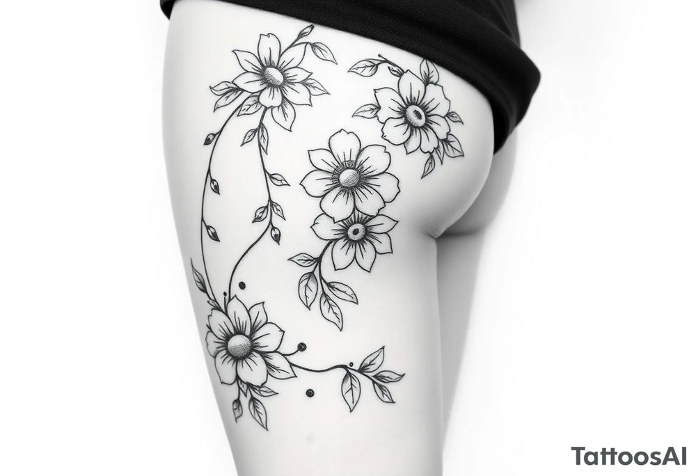 Powerful tourist tattoo for the lower back or the thigh tattoo idea