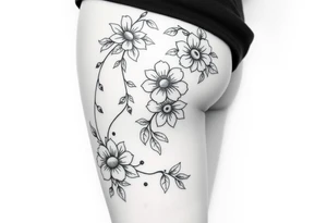 Powerful tourist tattoo for the lower back or the thigh tattoo idea