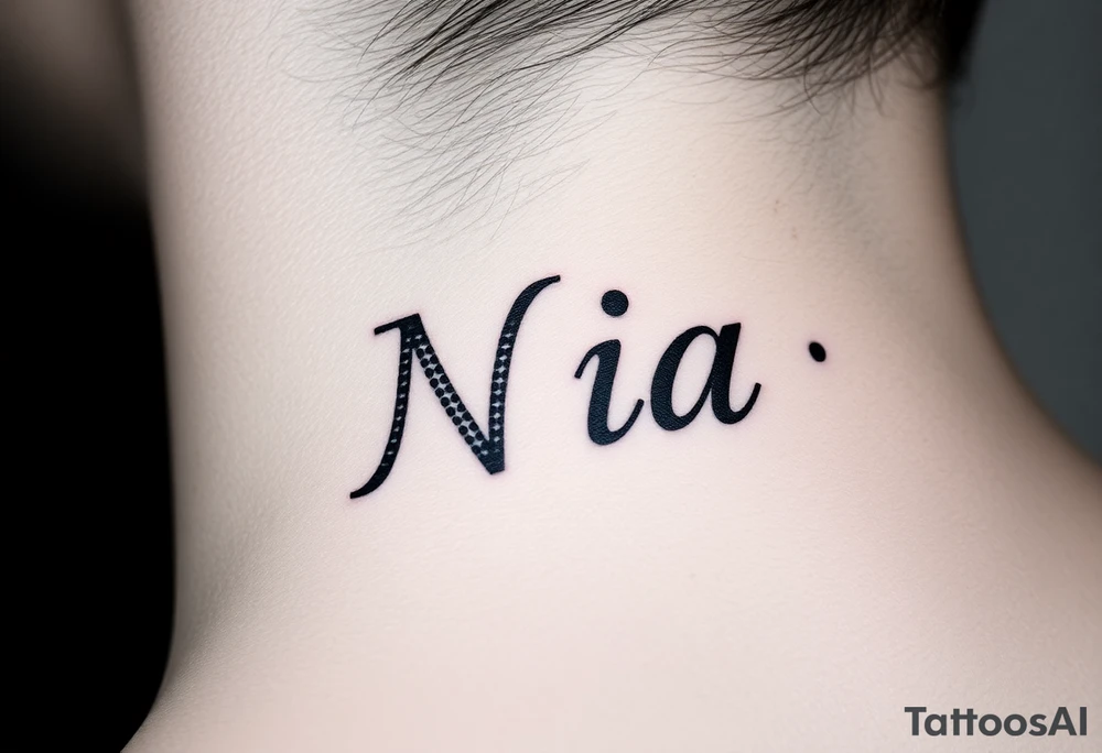 name Nia tattoo idea