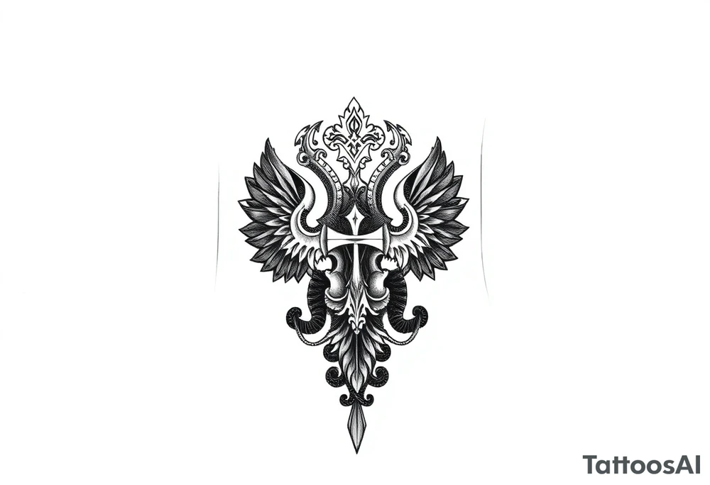 russian christian orthodox military neck design tattoo idea
