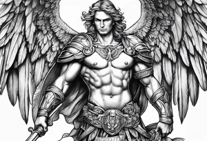 Archangel Saint Michael tattoo idea