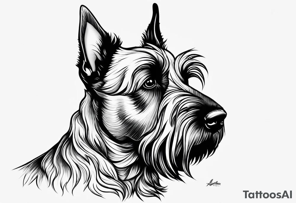 Scottish terrier tattoo idea
