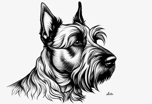 Scottish terrier tattoo idea