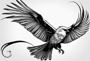 Bermuda long tail bird tattoo idea