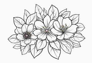 Heather and Tayah as a stem of a flower tattoo idea