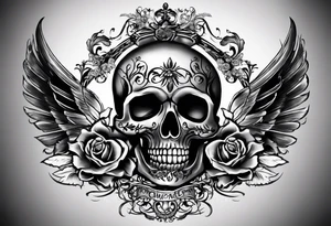 No roses or skulls. back tattoo with the word momento mori included plus two hands coming together. One skeleton the other real. would also like a sword/something similar going down my spine tattoo idea