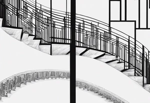 Valhalla stairs fog tattoo idea