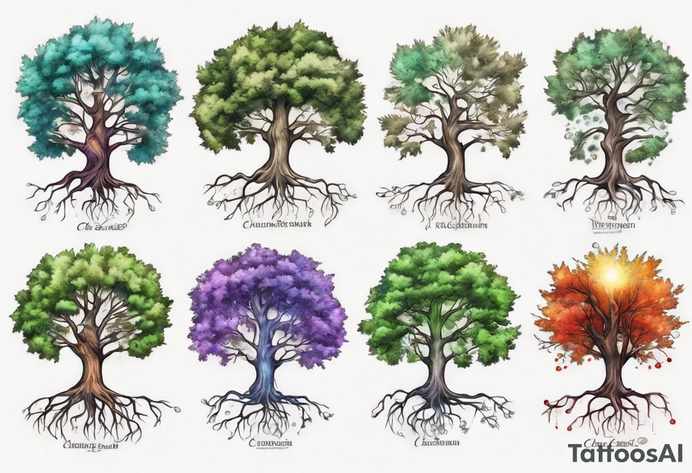 A chemistry tree tattoo idea