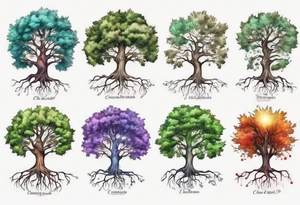 A chemistry tree tattoo idea