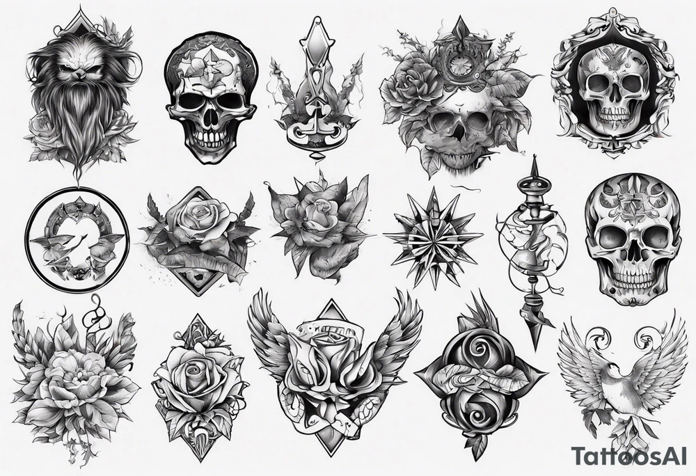 Мужской рукав tattoo idea
