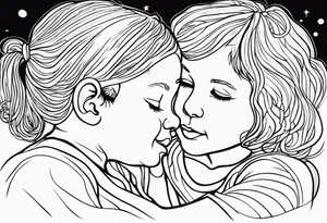 A mothers love for her kids tattoo idea
