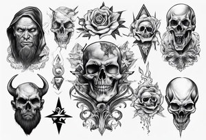 evil realism tattoo idea