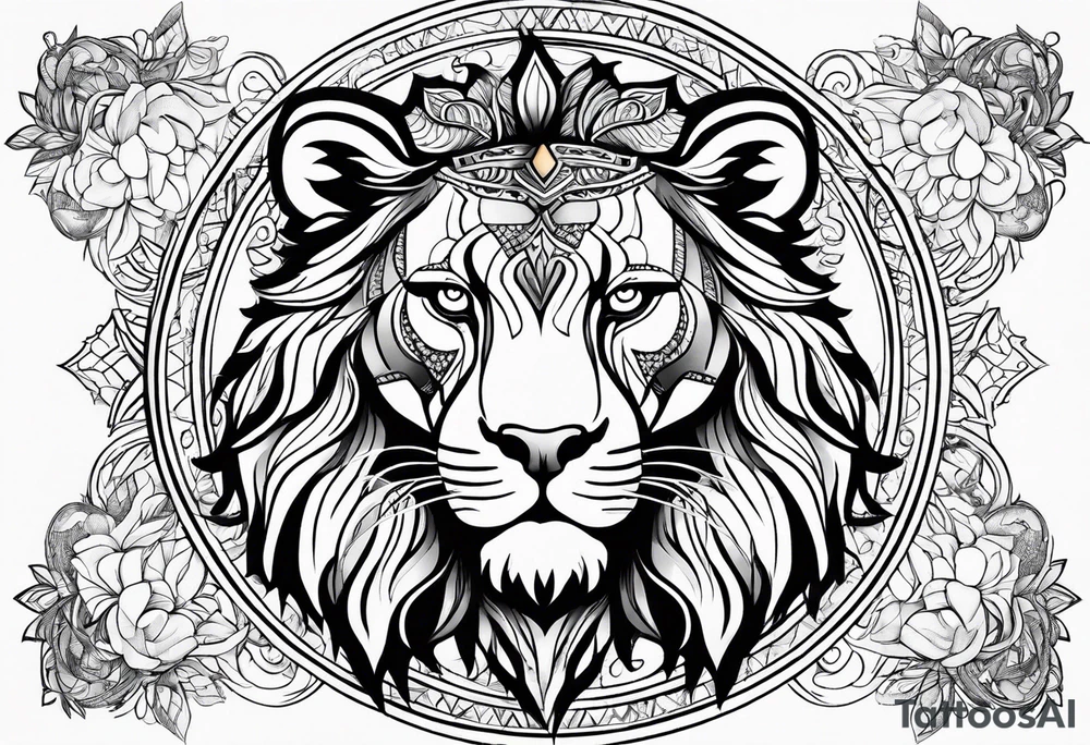 FEMAL LEO ASTROLOGY tattoo idea
