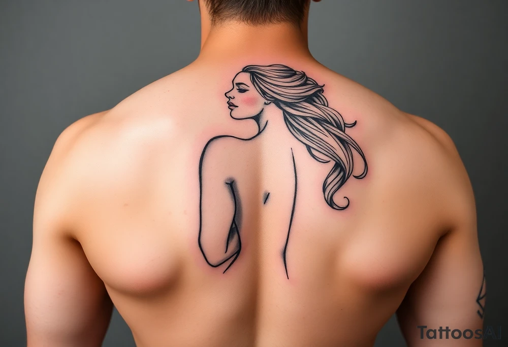 Girl with big ass tattoo idea