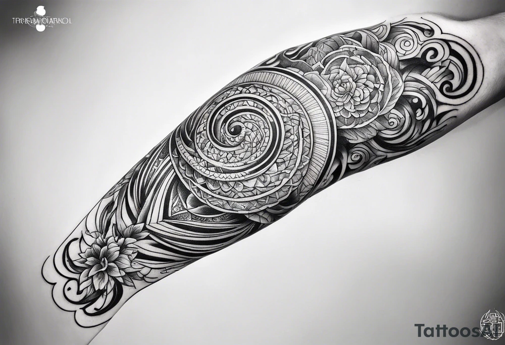 Reincarnation long forearm tattoo tattoo idea