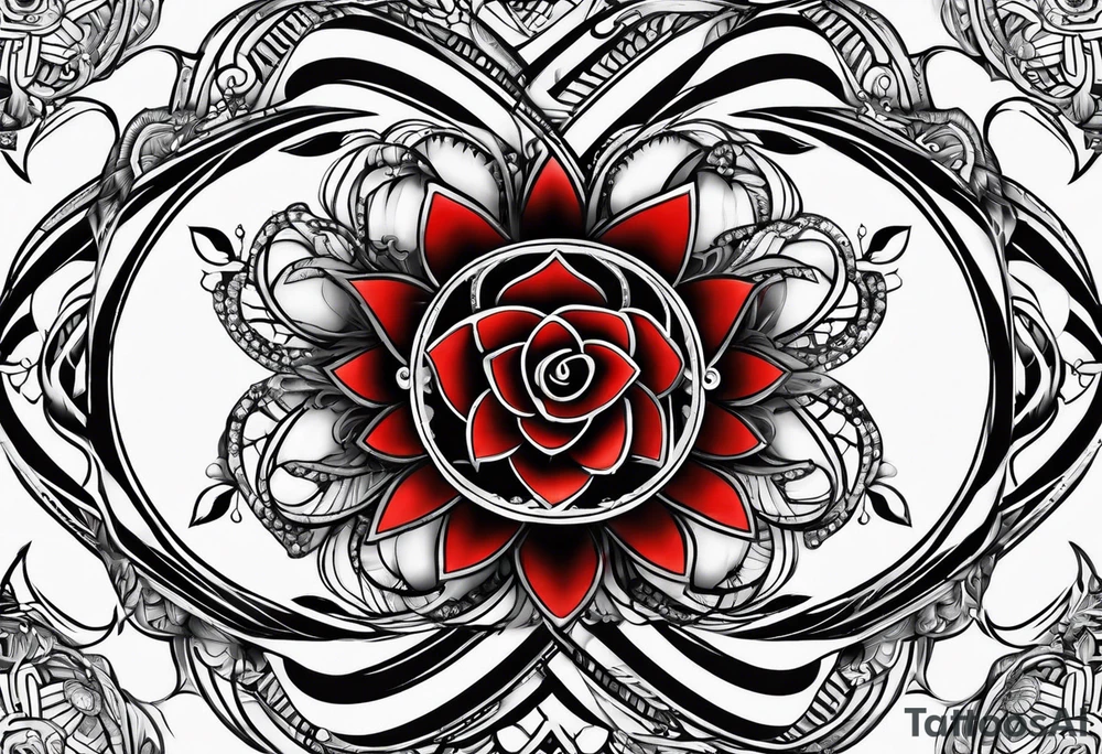 Infinity symbol with p d tattoo idea