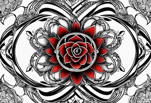 Infinity symbol with p d tattoo idea