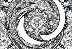 Small Just Survive Someone words tattoo idea