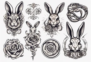 Schlange und Hase tattoo idea