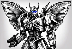 Optimus prime, halo, butterfly, saxophone, power ranger tattoo idea