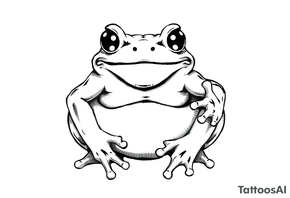 frog sumo wrestler tattoo idea