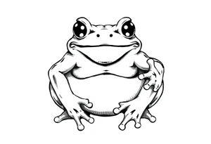 frog sumo wrestler tattoo idea