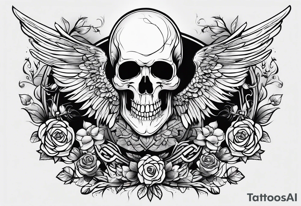 simple skeleton tattoo idea