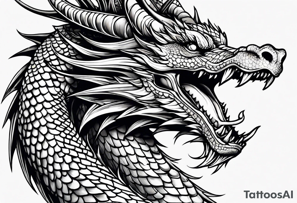 Dragon tattoo idea