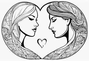 Paired tattoo for a girl and a guy, together forever, he is Artem, she is Lada. Two people with incurable diseases who love each other very much, little tattoo with heart or infinity tattoo idea