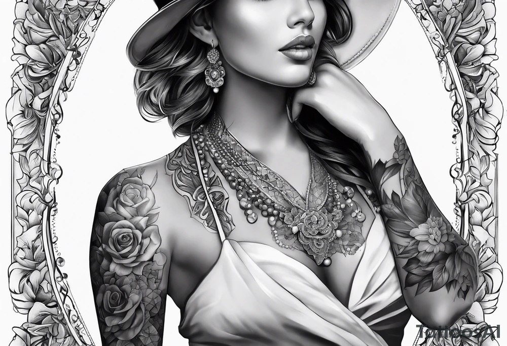 Hand wrapped around neck tattoo idea