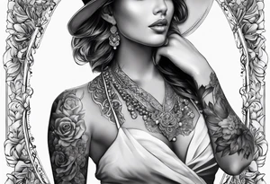Hand wrapped around neck tattoo idea
