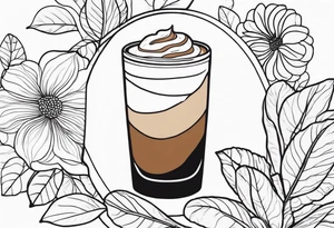 cortado with chestnut tattoo idea