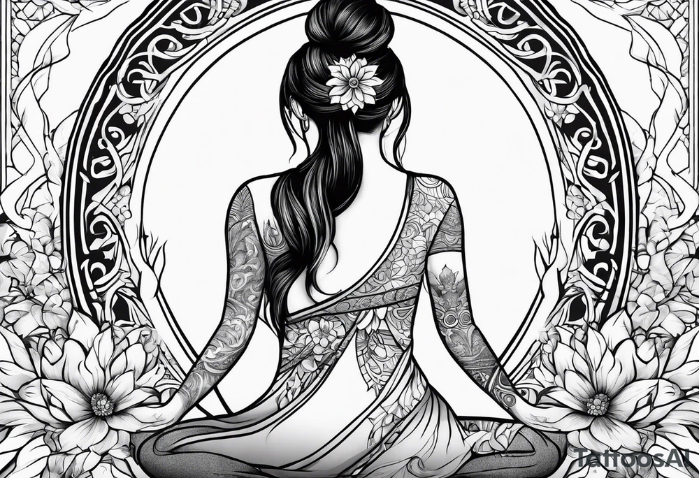 yoga tattoo idea