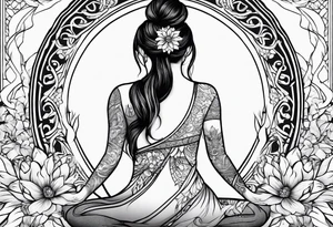 yoga tattoo idea