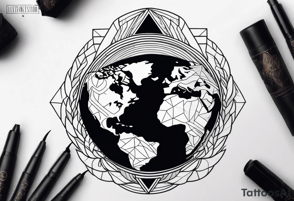 Strong hands holding the earth 🌎 tattoo idea