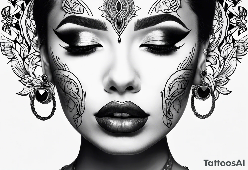Dainty throat tattoo idea