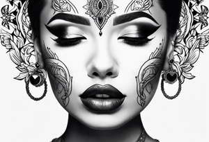 Dainty throat tattoo idea
