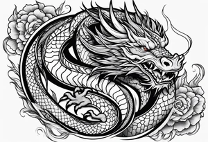 Dragon majestueux tattoo idea
