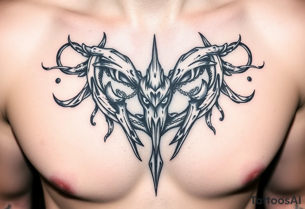 Caged cuck kink tattoo idea