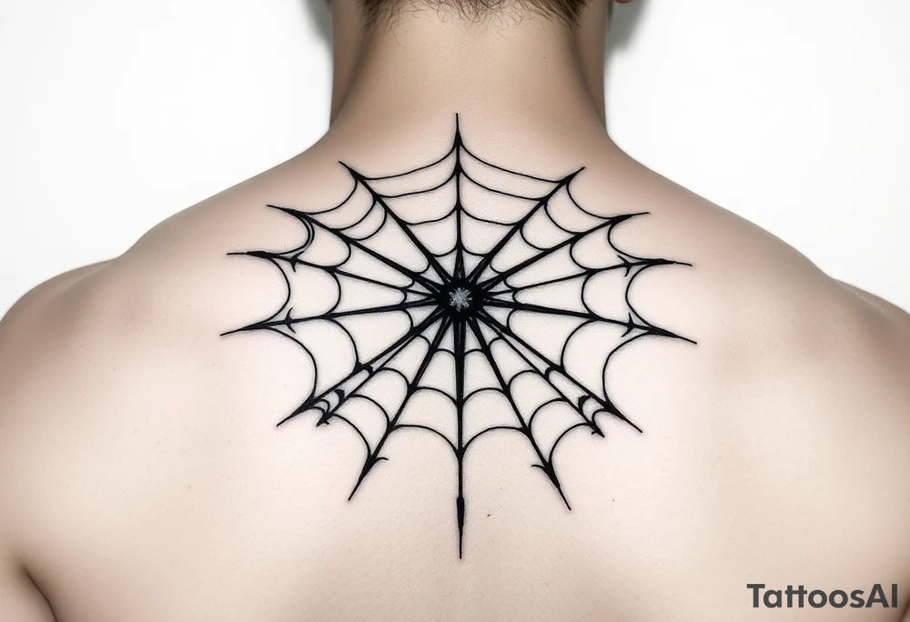 spiderweb tattoo idea