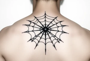 spiderweb tattoo idea