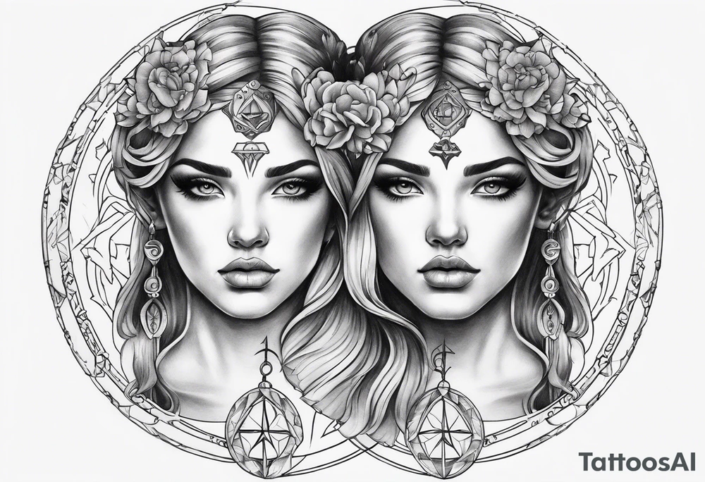 Gemini zodiac tattoo tattoo idea