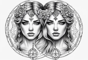 Gemini zodiac tattoo tattoo idea