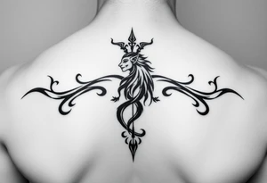 Aquarius tribal tattoo idea