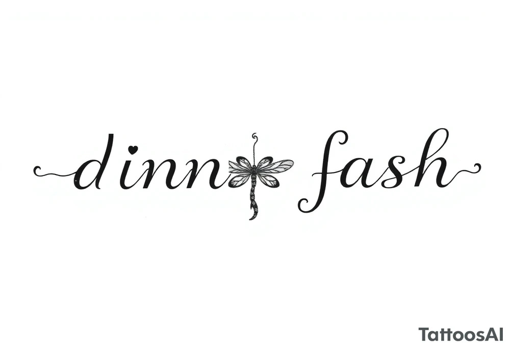 dinna fash. Style celtic flower. Dragon fly. Minimaliste. Simple tattoo idea