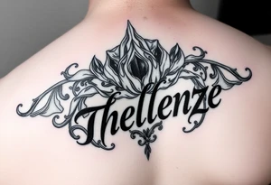 Combine the names rosela dashi and thellenze for a tattoo tattoo idea